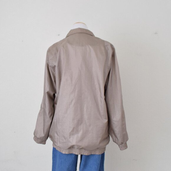 Vintage 90s Lightweight Windbreaker Iridescent Nylon Jacket by Haband/ size M - Picture 4 of 10